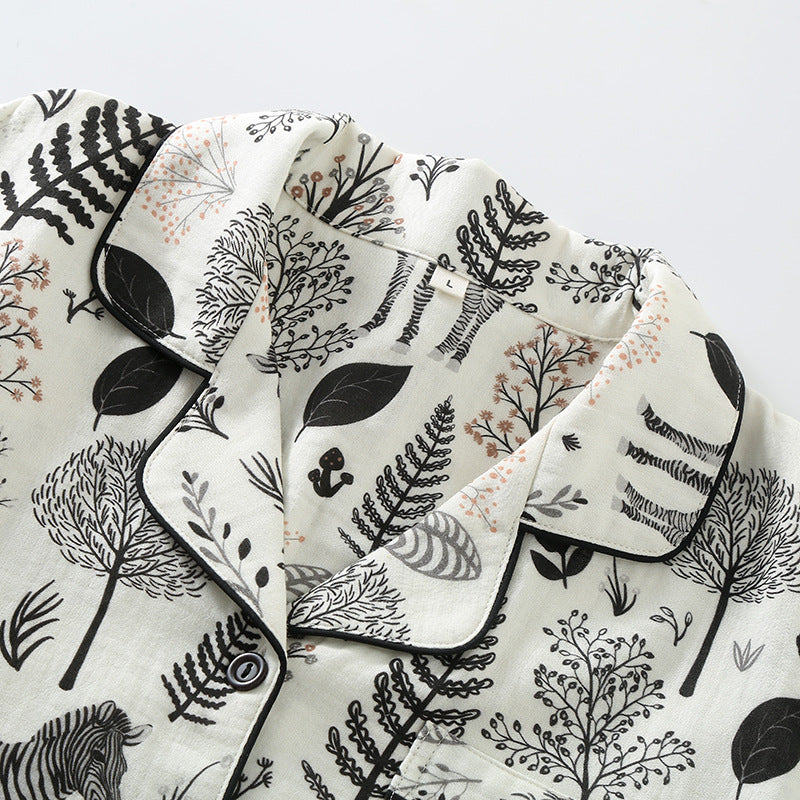 Zebra Design Cotton Pajama Set