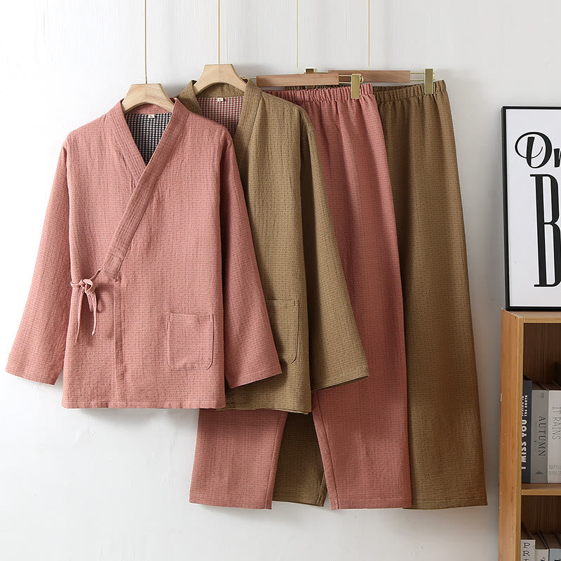 Cotton Gauze Kimono Set