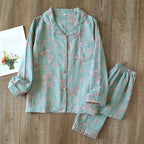 Vintage Cotton Butterfly Pajama Set