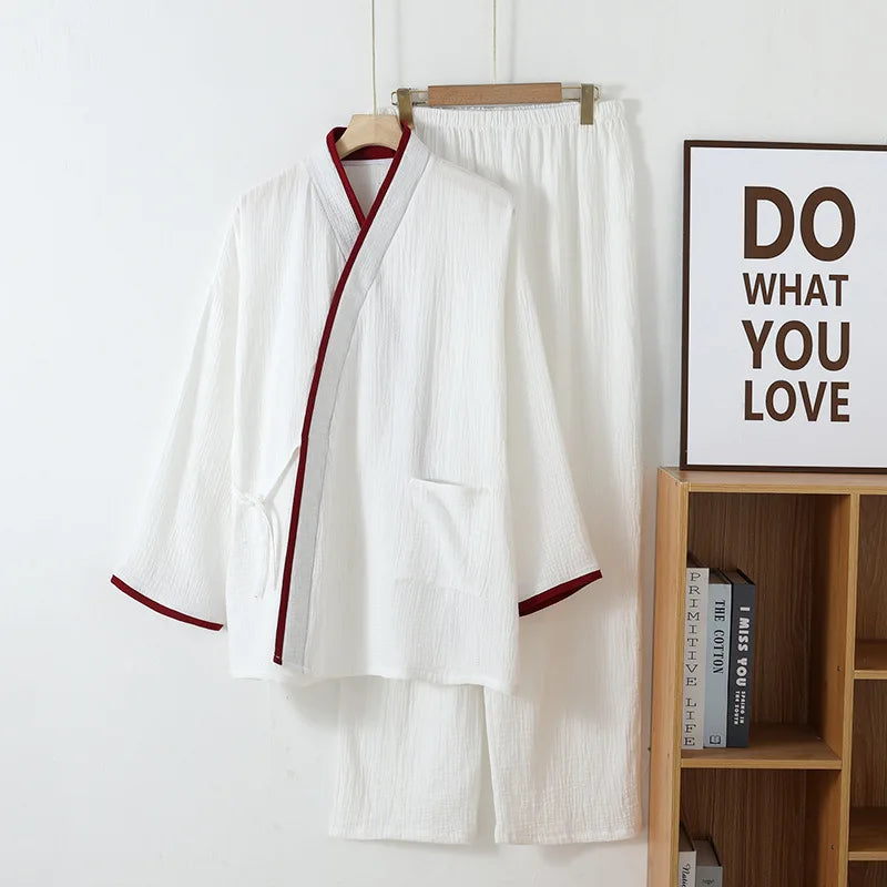 Elegant Crepe Kimono Set