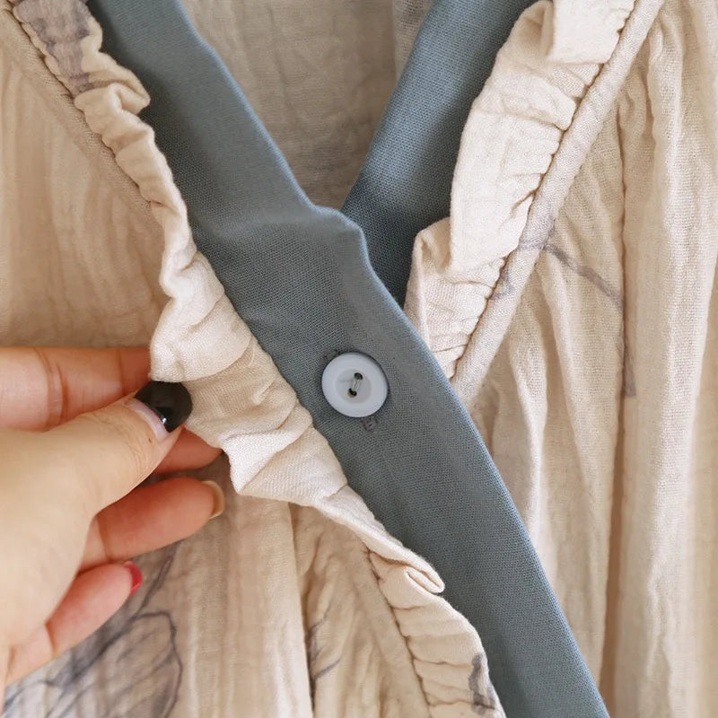 Kyoto Butterfly Cotton Kimono Set