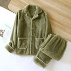 Plush Flannel Pajama Set