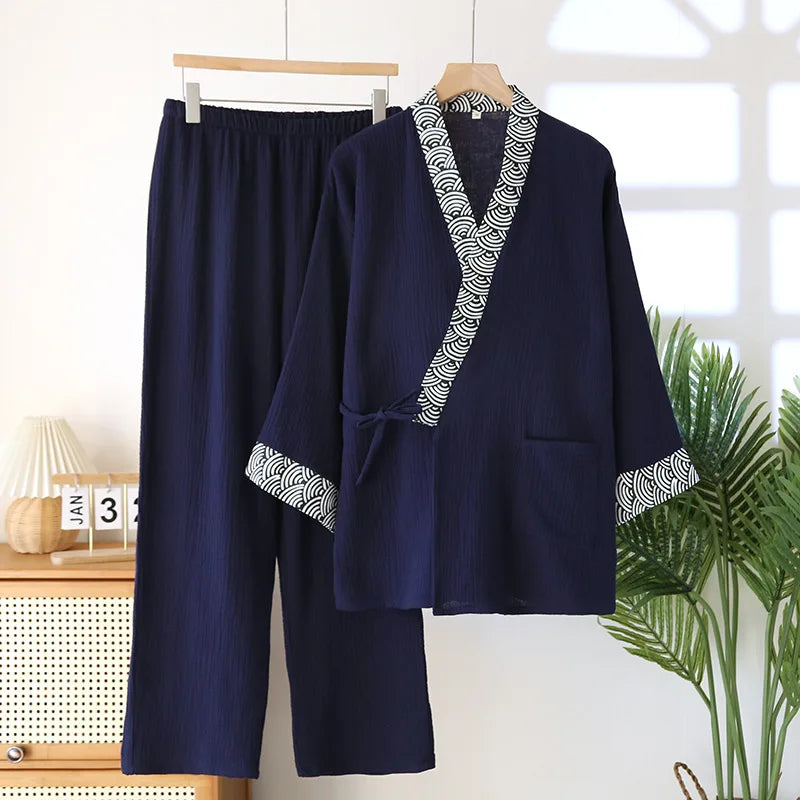 Comfortable Cotton Kimono Set