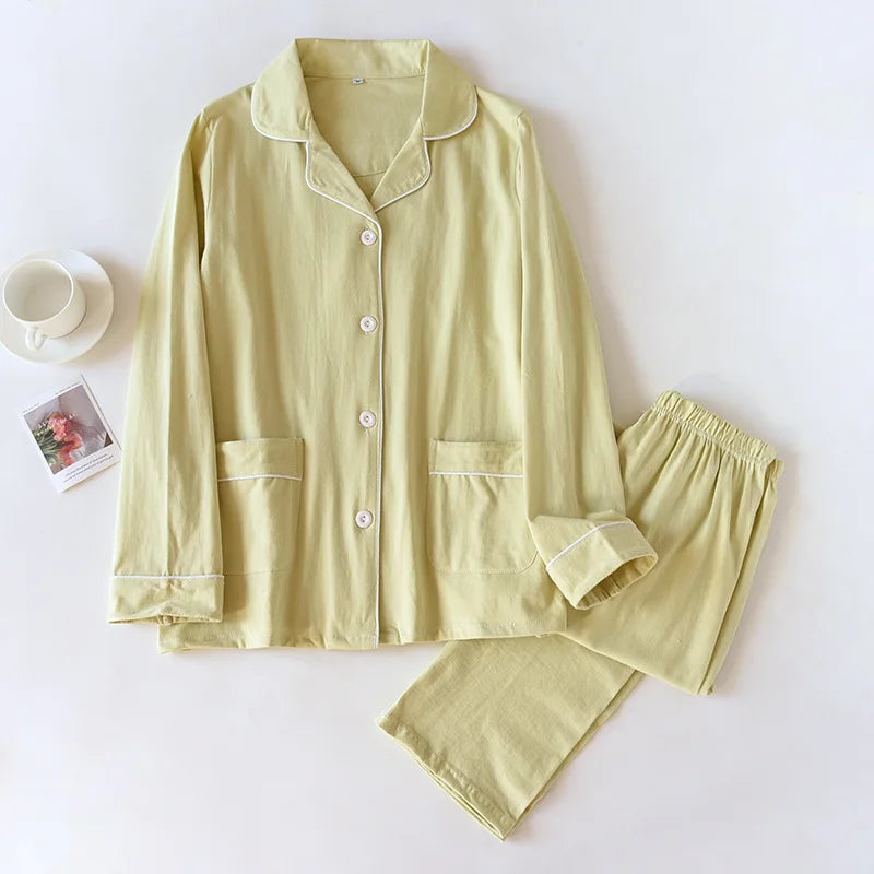 Elegant Minimalist Long Pajama Set