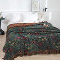 Floral Patterned Tulle Cotton Towel Blanket