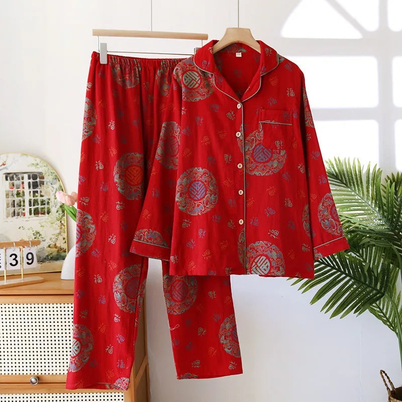 Red Ethnic Pattern Set