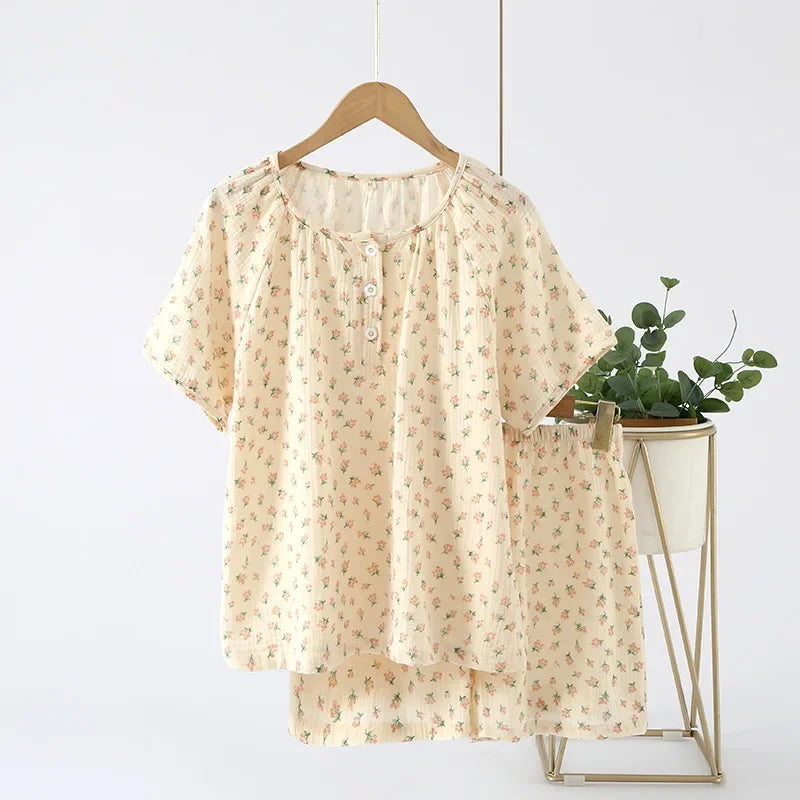 Short Retro Pajama Set