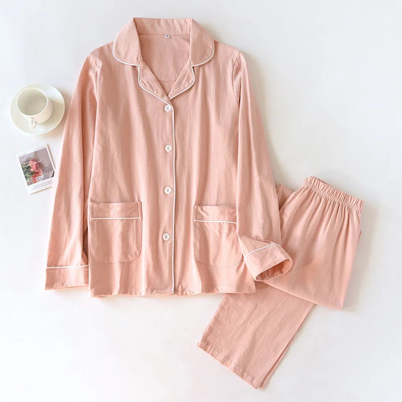 Elegant Minimalist Long Pajama Set