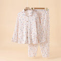 Striped Pajama Set with Collar