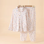Striped Pajama Set with Collar