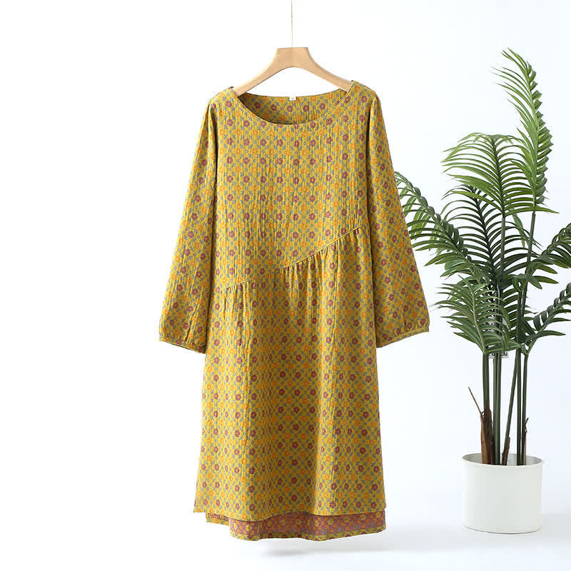 Nostalgic Soft Cotton Nightgown