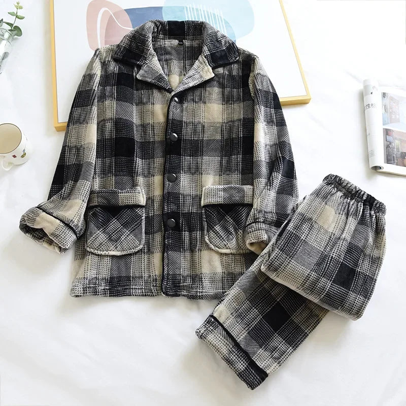 Plaid Flannel Pajama Set