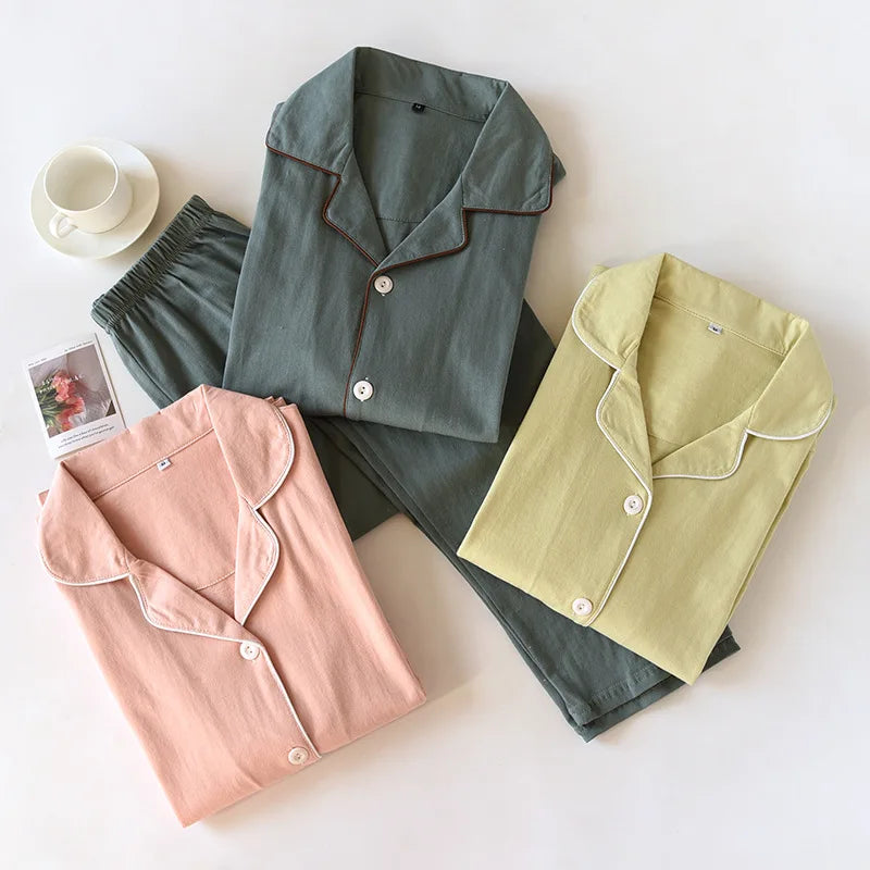 Elegant Minimalist Long Pajama Set