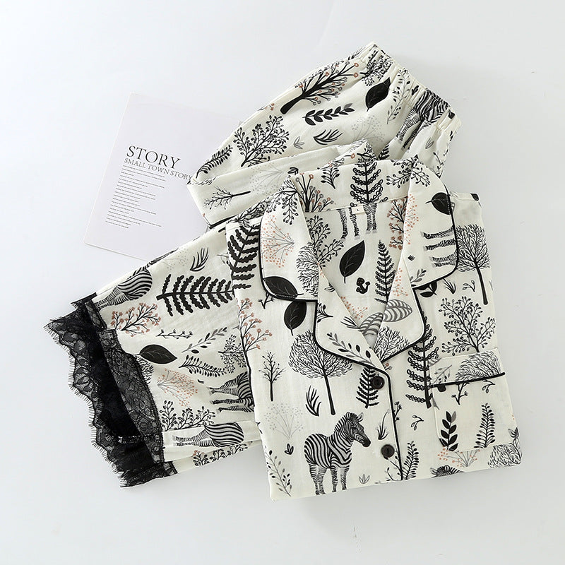 Zebra Design Cotton Pajama Set