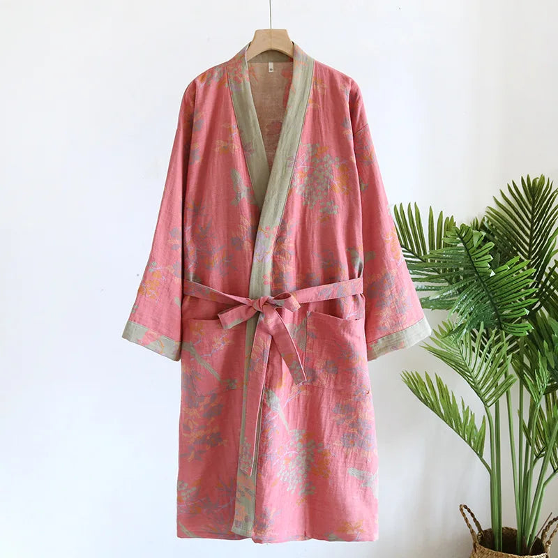 Retro Jacquard Patterned Robe
