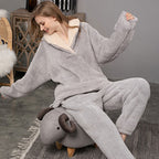 Warm Plush Winter Pajama Set