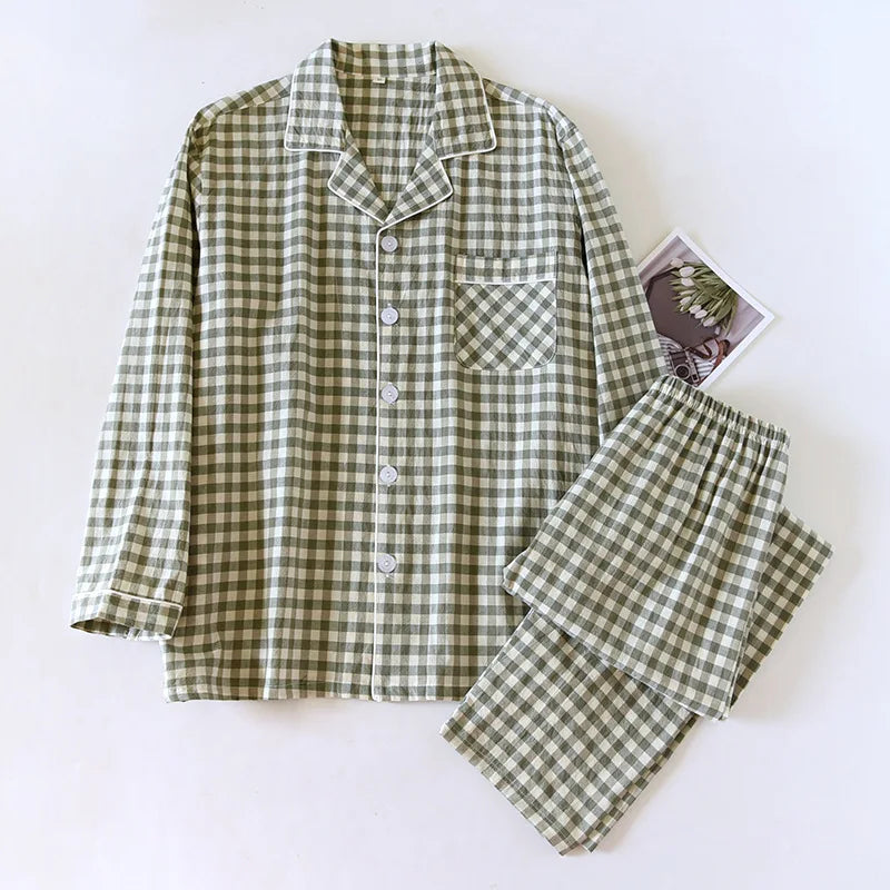 Checkered Long-Sleeve Set