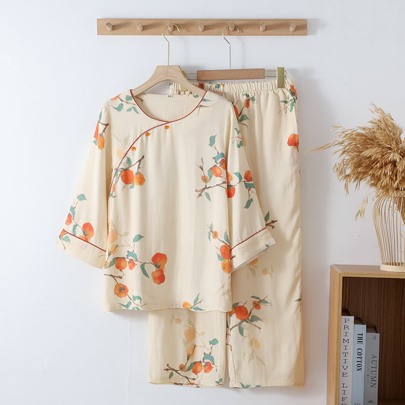Bamboo Fiber Long-Sleeve Pajama Set