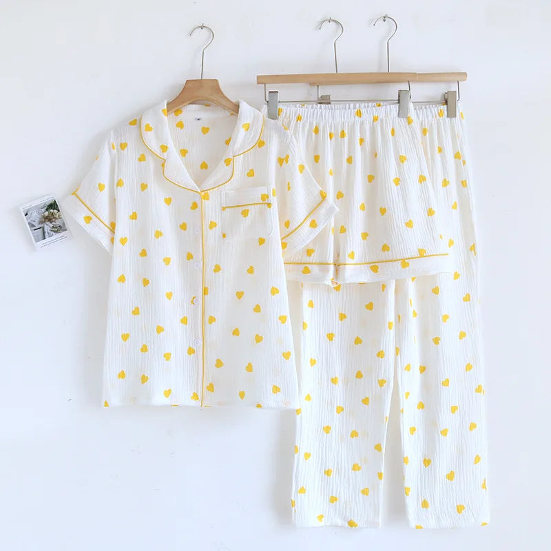 Cute Cotton Pajama Set (3 Pieces)